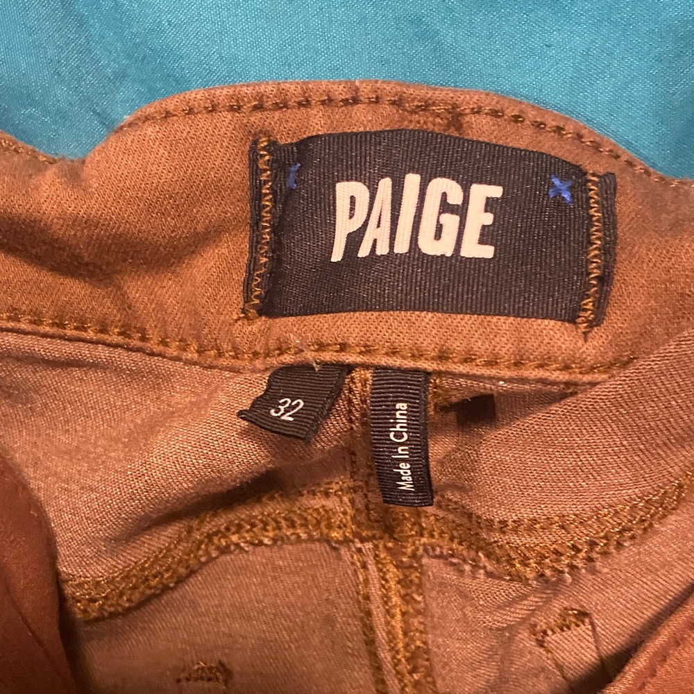 PAIGE Tan Trousers - Picture 2 of 2